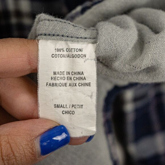 Rails Button up Flannel Shirt in Blue Plaid Cotton Women's Size Small - Picture 5 of 8